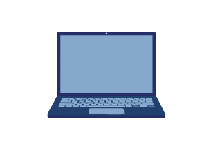 オンライン管理システムのイラスト