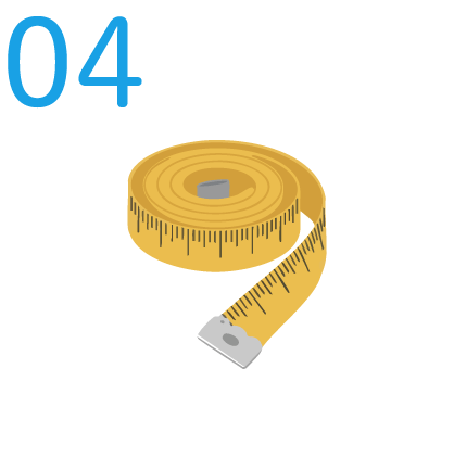 採寸のイラスト